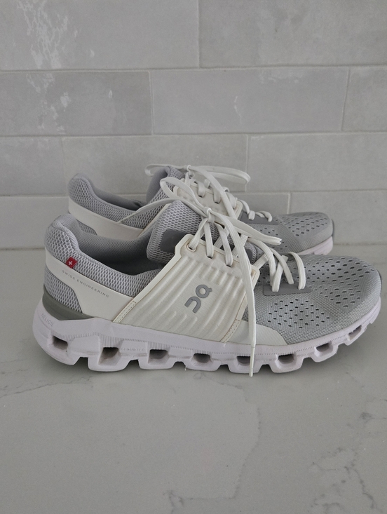 On Running Shoes - On Cloudswift Women's Glacier Gray White Athletic Running Shoes Sneakers 8.5